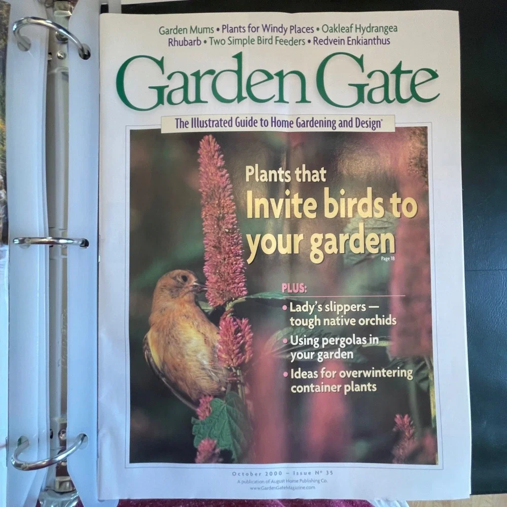 Garden Gate Magazine Collection Issues 31-36 with Binder and Index Green